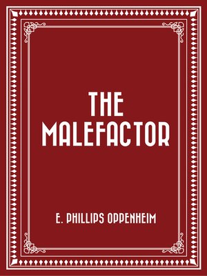 cover image of The Malefactor